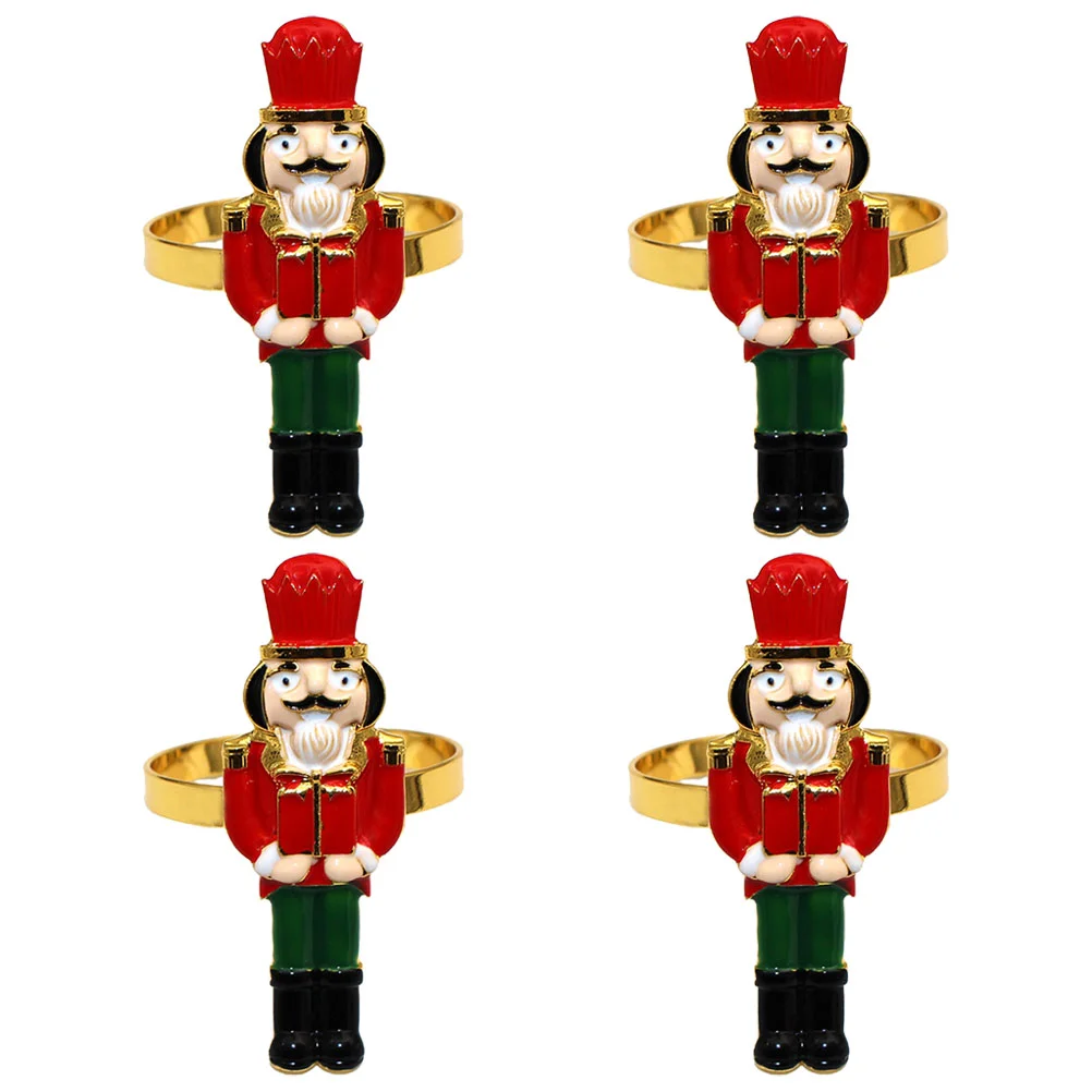 4 Pcs Metal Napkin Rings Walnut Soldier Design Dining Table Accessories Restaurant Serviette Buckles Home Kitchen Decor
4 Pcs Metal Napkin Rings Walnut Soldier Design Dining Table Accessories Restaurant Serviette Buckles Home Kitchen Decor