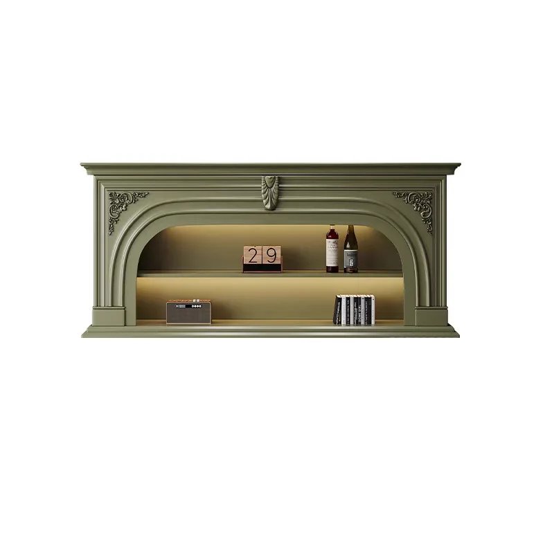 Light French mantel, white TV cabinet, cream wind porch cabinet, small apartment rack
Light French mantel, white TV cabinet, cream wind porch cabinet, small apartment rack