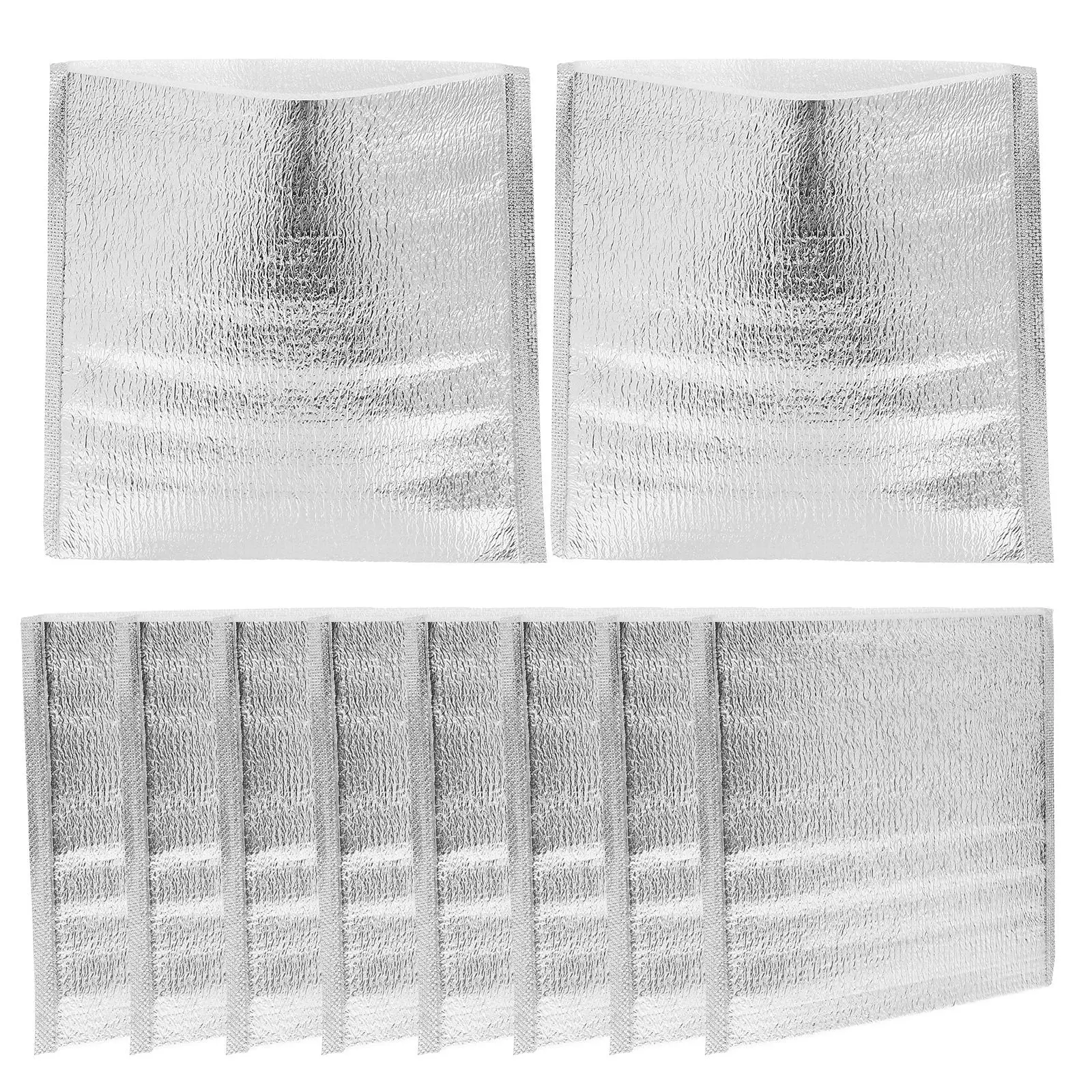 100 шт. термосумок повышенной прочности с алюминиевой фольгой, многоразовые контейнеры для еды для пикников, кемпинга, походов
100 шт. термосумок повышенной прочности с алюминиевой фольгой, многоразовые контейнеры для еды для пикников, кемпинга, походов