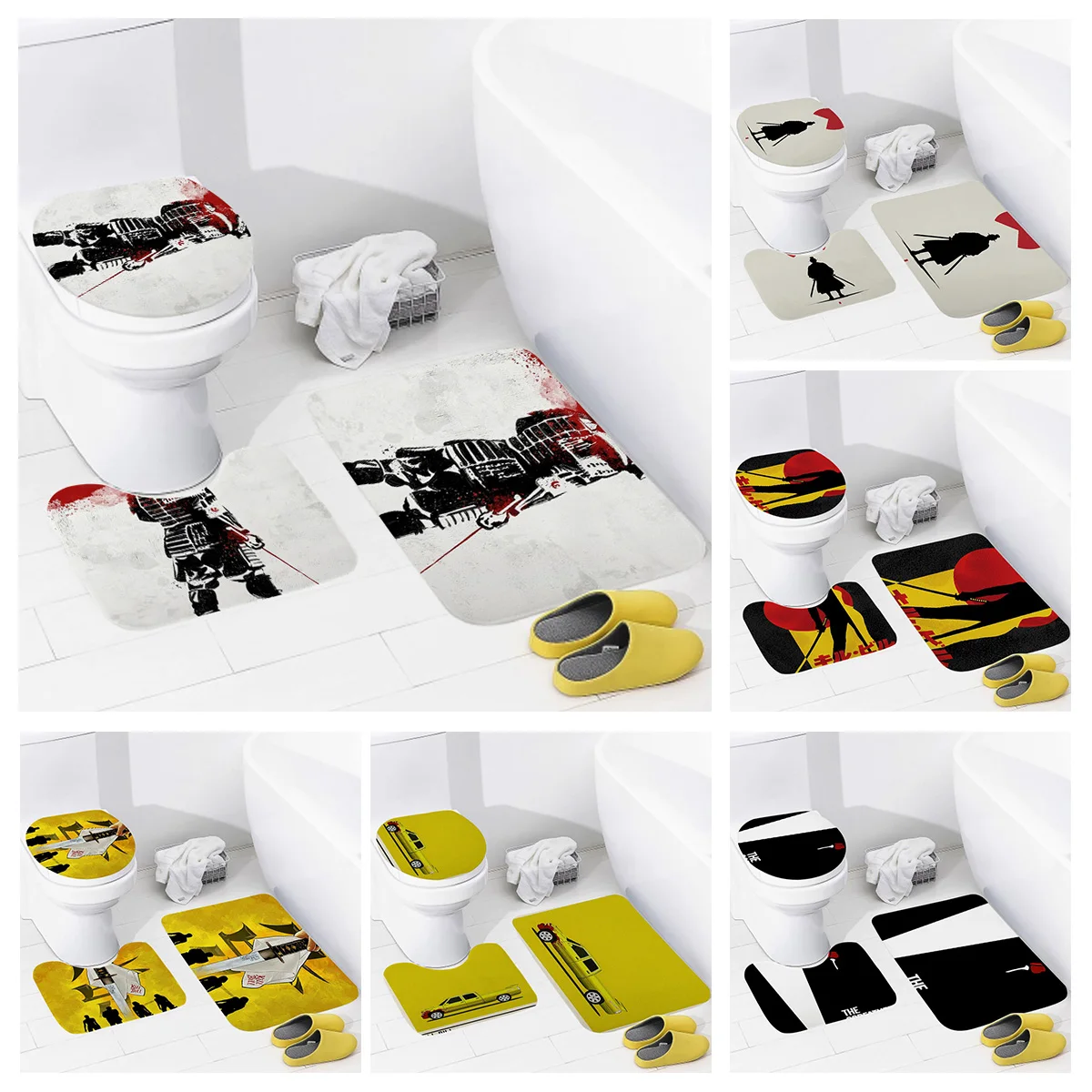 American Retro Bathroom Non-Slip Mat Toilet Cushion Cover Combination Non-Slip Mat Toilet Bathroom Decoration three-piece set
American Retro Bathroom Non-Slip Mat Toilet Cushion Cover Combination Non-Slip Mat Toilet Bathroom Decoration three-piece set