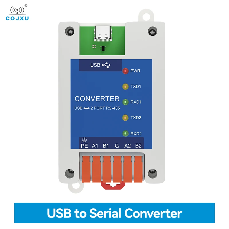 2 Serial Ports USB to Serial ConverterRS485 FT4232H COJXU E810-U21S Industrial Grade EMC Protection Rail Installation
2 Serial Ports USB to Serial ConverterRS485 FT4232H COJXU E810-U21S Industrial Grade EMC Protection Rail Installation