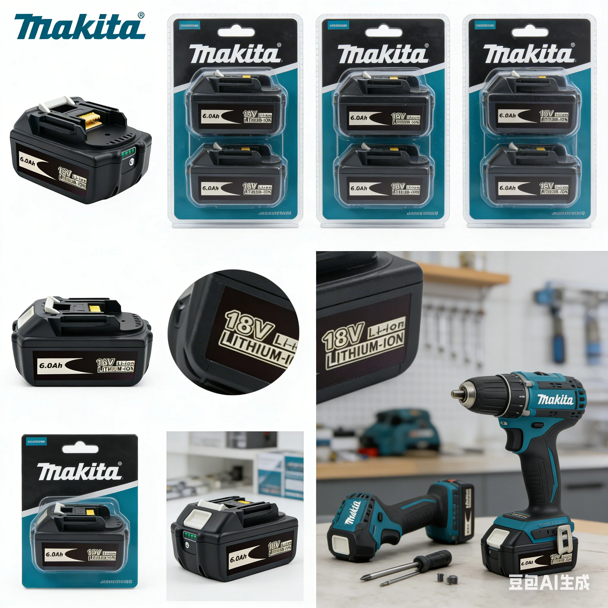 Аккумулятор Makita 18В 6000мАч для электроинструментов, литий-ионный, с LED-индикатором, замена LXT BL1860B BL1860 BL1850
Аккумулятор Makita 18В 6000мАч для электроинструментов, литий-ионный, с LED-индикатором, замена LXT BL1860B BL1860 BL1850