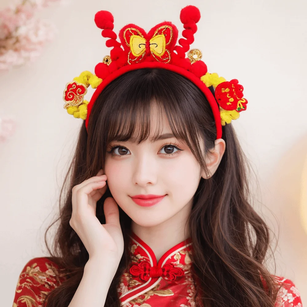 Cute Horse New Year Hair Hoop Headwear Embroidered Bow Red Headband Golden Lock Bow Hanfu Hair Accessories Girls
Cute Horse New Year Hair Hoop Headwear Embroidered Bow Red Headband Golden Lock Bow Hanfu Hair Accessories Girls