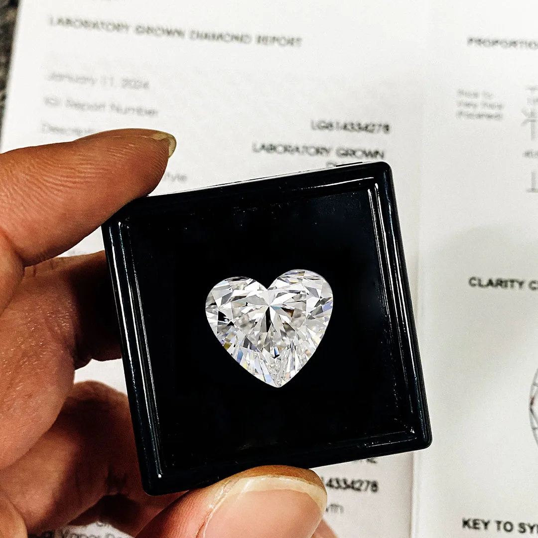 Provence gems with IGI Certified heart shaped lab grown diamonds F color VS clarity CVD Loose Diamonds for wedding ring making
Provence gems with IGI Certified heart shaped lab grown diamonds F color VS clarity CVD Loose Diamonds for wedding ring making