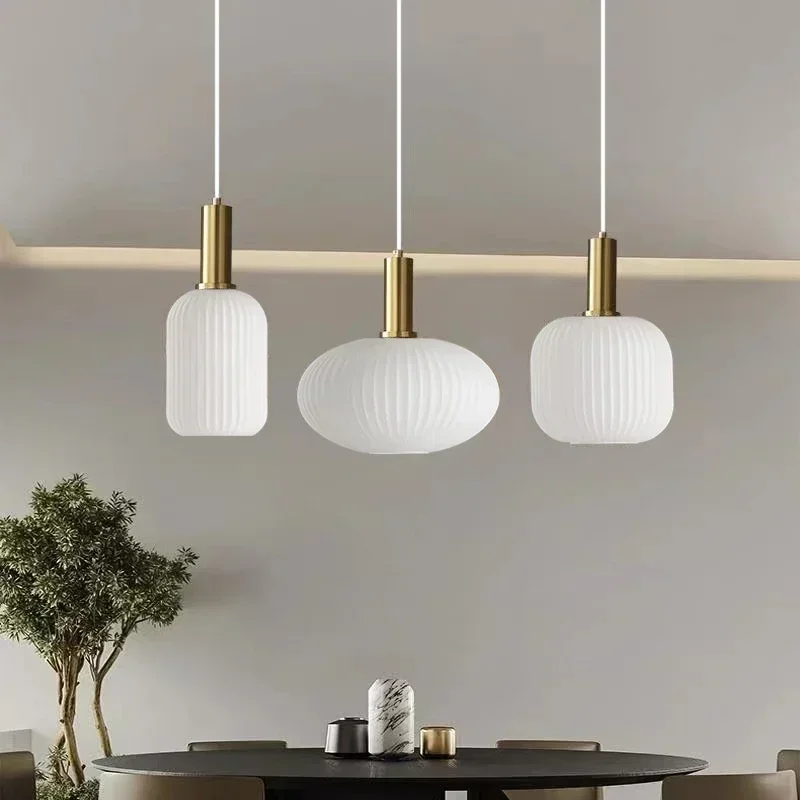 Modern White Glass LED Pendant Lamp Hanging Chandeliers Lighting Fixture Dining Room Kitchen Home Droplight Bedroom Bedside Lamp
Modern White Glass LED Pendant Lamp Hanging Chandeliers Lighting Fixture Dining Room Kitchen Home Droplight Bedroom Bedside Lamp