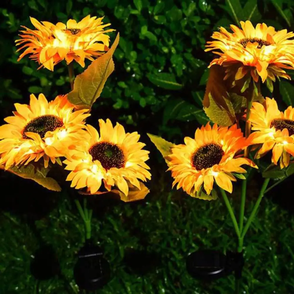 Solar Powered LED Solar Sunflower Lights LED Light Night Light Landscape Lamp Simulation Design Outdoor Deco Flower Light
Solar Powered LED Solar Sunflower Lights LED Light Night Light Landscape Lamp Simulation Design Outdoor Deco Flower Light