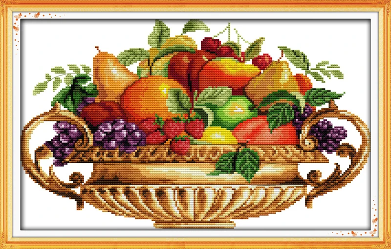 Cross-stitch Complete Set Fruit Dish (2) Stamped Printed Counted Unprinted Cloth DMC Needlework Home Decor
Cross-stitch Complete Set Fruit Dish (2) Stamped Printed Counted Unprinted Cloth DMC Needlework Home Decor