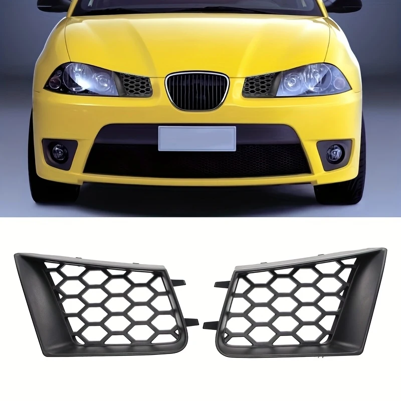 2 Replacement matte black upper front bumper grille for left and right sides Seat Ibiza Cordoba 1.59gal 2002-2009
2 Replacement matte black upper front bumper grille for left and right sides Seat Ibiza Cordoba 1.59gal 2002-2009