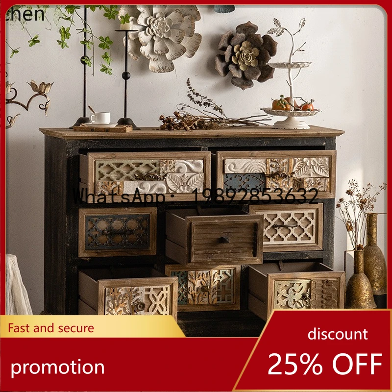 YFY Distressed Carved Sideboard Cabinet Bedroom Dining Room Drawer Storage Cabinet Living Room Multifunctional Entryway Cabinet
YFY Distressed Carved Sideboard Cabinet Bedroom Dining Room Drawer Storage Cabinet Living Room Multifunctional Entryway Cabinet