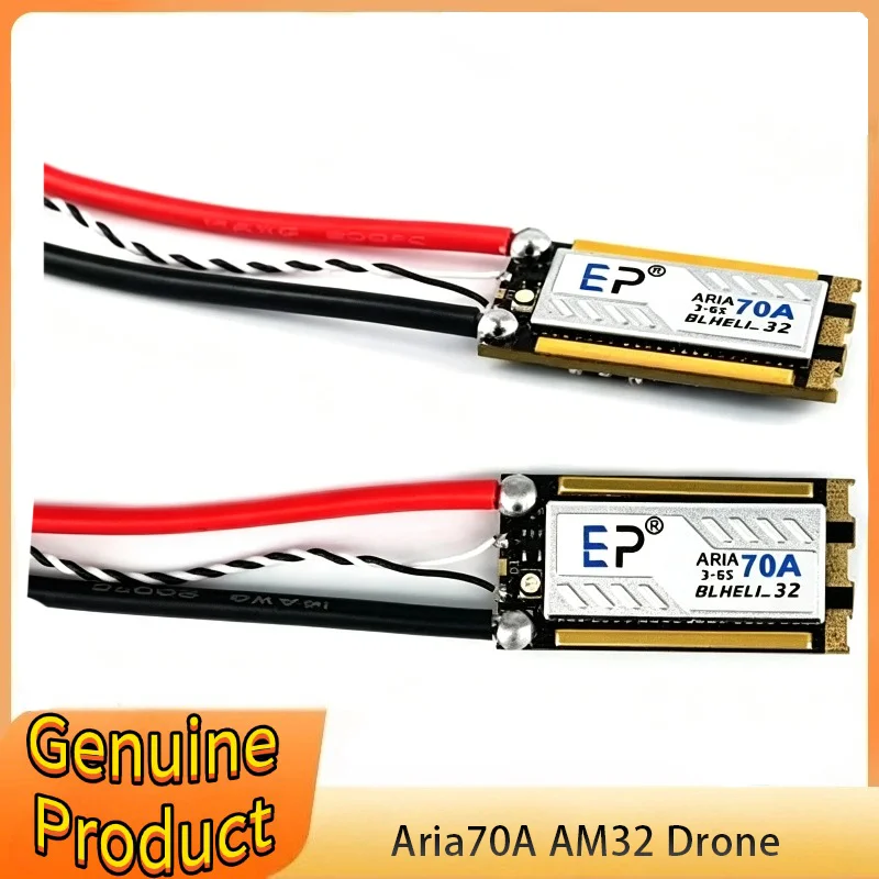 EP Aria AM32 70A BLHeli_32 32Bit Single Brushless ESC 3-6S Current Meter Sensor for RC Airplane FPV DIY RC Parts
EP Aria AM32 70A BLHeli_32 32Bit Single Brushless ESC 3-6S Current Meter Sensor for RC Airplane FPV DIY RC Parts