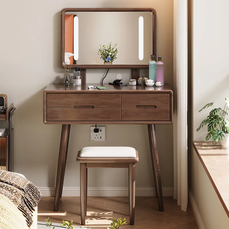 *Nordic Style Solid Wood Makeup Vanity Luxury Dressing Table Light for Bedroom Small Apartment Simple Storage Cabinet
*Nordic Style Solid Wood Makeup Vanity Luxury Dressing Table Light for Bedroom Small Apartment Simple Storage Cabinet
