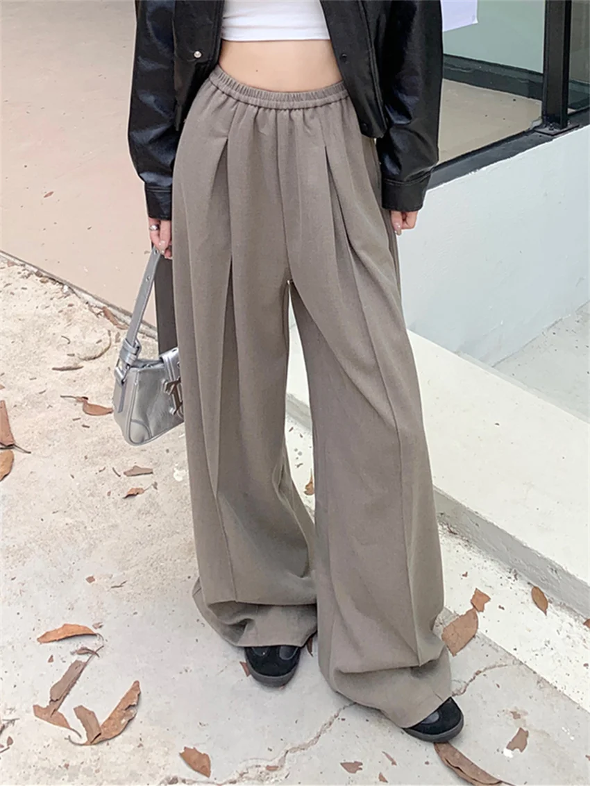 Alien Kitty M-XL Women Wide Leg Pants Casual Daily Streetwear Autumn Loose 2023 Office Lady Slim All Match High Waist Straight
Alien Kitty M-XL Women Wide Leg Pants Casual Daily Streetwear Autumn Loose 2023 Office Lady Slim All Match High Waist Straight