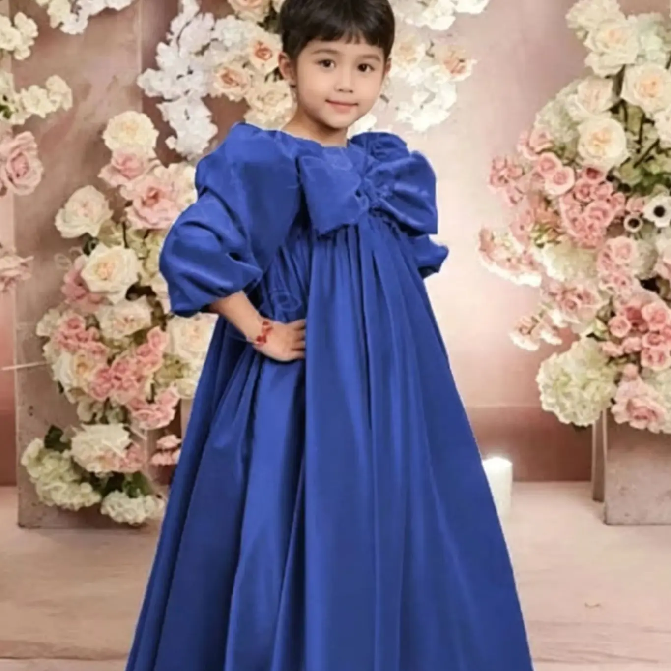 Classic Customized Flower Girl Dress for Wedding High Waist with Bow Floor Lenght Princess Kids First Communion Ball Gowns
Classic Customized Flower Girl Dress for Wedding High Waist with Bow Floor Lenght Princess Kids First Communion Ball Gowns