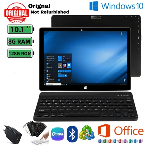 10.1 INCH 64 Bit 8GB RAM 128GB ROM 1920 x 1200 IPS x5-Z8350 CPU AR10 WINDOWS 10 Tablet PC  Dual camera USB 3.0 HDMI-Co