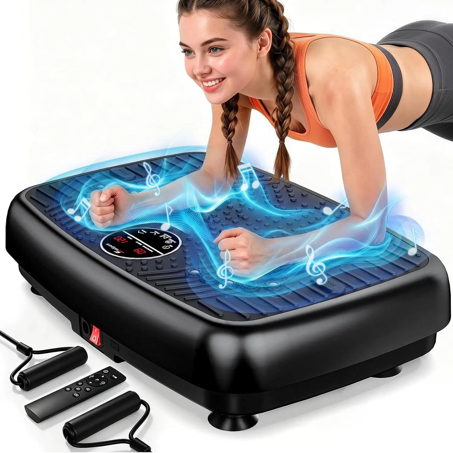Dual Motor Vibration Plate for Lymphatic Drainage, 450Lbs Capacity, 120 Levels Full Body Workout Machine for Home
Dual Motor Vibration Plate for Lymphatic Drainage, 450Lbs Capacity, 120 Levels Full Body Workout Machine for Home