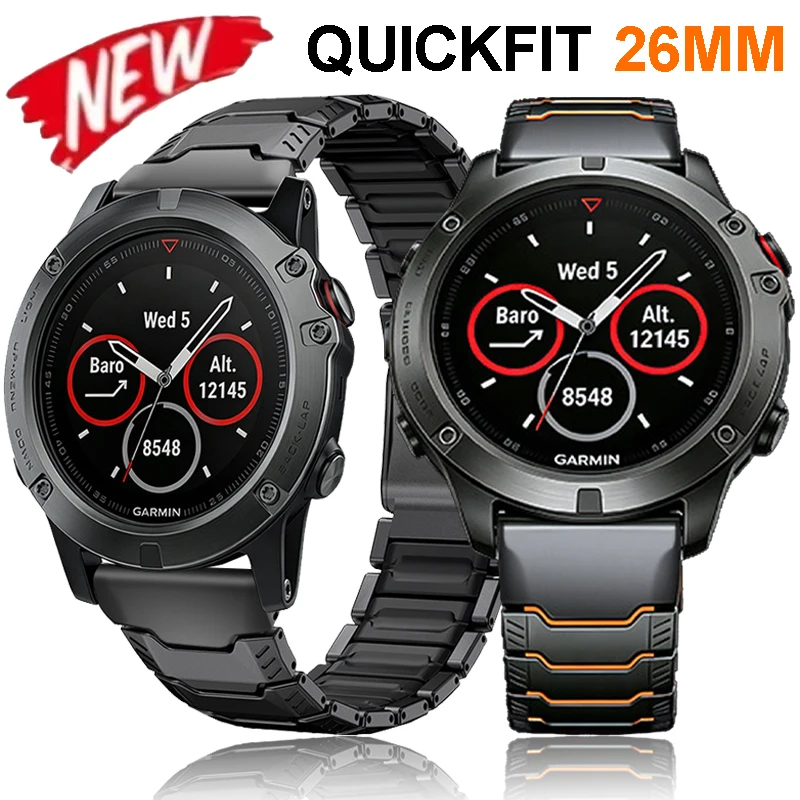 26mm Titanium Watchband for Garmin Watch Enduro 3 Fenix 8 7X Pro 51mm Fenix 6X Luxury Strap for Garmin Tactix 7 Pro Accessories
26mm Titanium Watchband for Garmin Watch Enduro 3 Fenix 8 7X Pro 51mm Fenix 6X Luxury Strap for Garmin Tactix 7 Pro Accessories