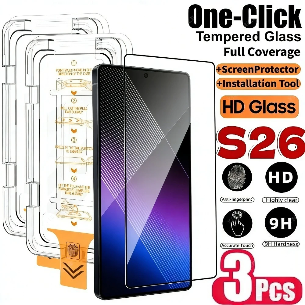 Защитное стекло на весь экран (3 шт.) для Samsung Galaxy S26 S25 S24 Ultra S23 S22 S21 Plus S25 S24 FE с установкой в один клик
Защитное стекло на весь экран (3 шт.) для Samsung Galaxy S26 S25 S24 Ultra S23 S22 S21 Plus S25 S24 FE с установкой в один клик