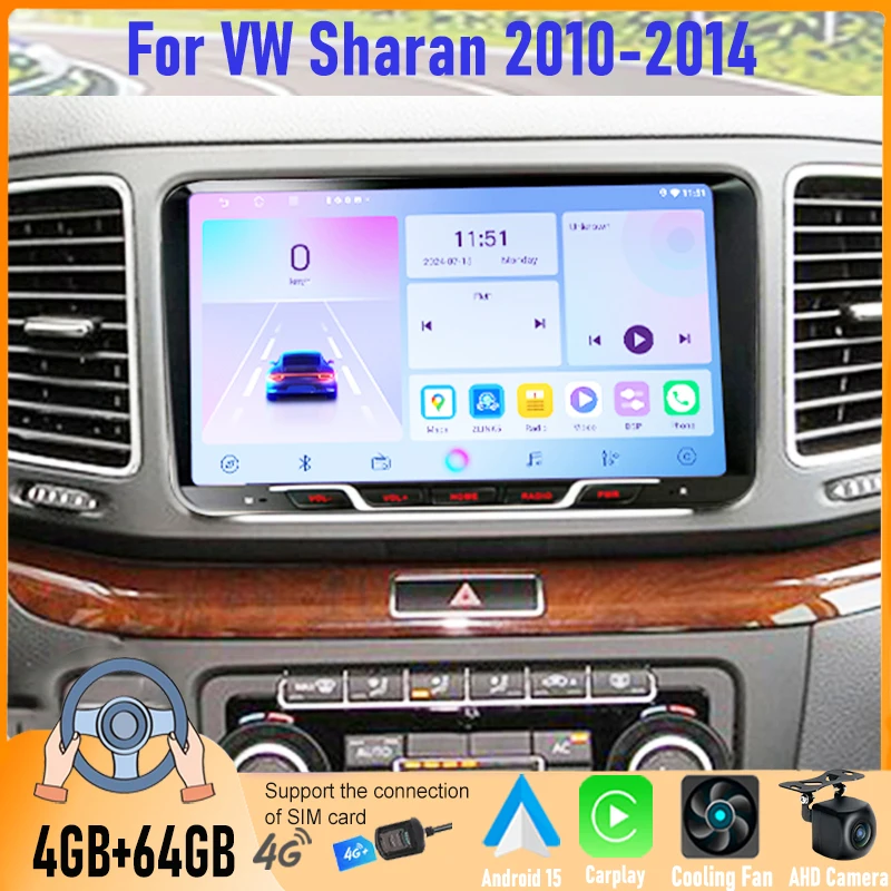 Android Car Radio For VW Sharan 2010-2014 4+64GB Wireless CarPlay Android Auto Touch Screen GPS Navigation Multimedia Player
Android Car Radio For VW Sharan 2010-2014 4+64GB Wireless CarPlay Android Auto Touch Screen GPS Navigation Multimedia Player
