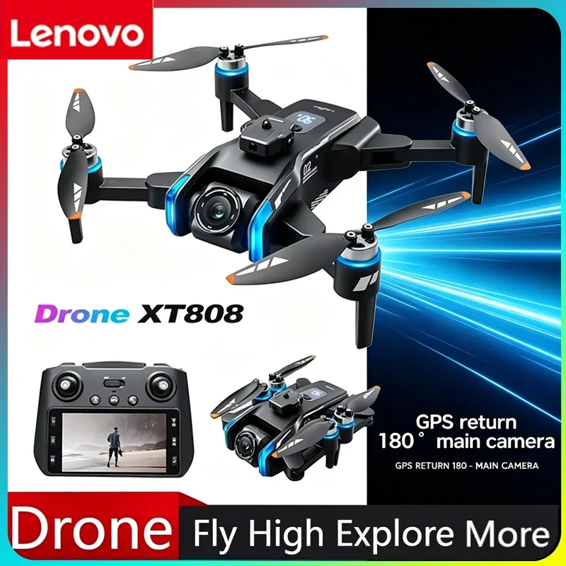 Lenovo XT808 GPS Foldable Drone 8K Dual HD Camera 5G WIFI FPV Brushless Motor Screen Display RC Quadcopter
Lenovo XT808 GPS Foldable Drone 8K Dual HD Camera 5G WIFI FPV Brushless Motor Screen Display RC Quadcopter