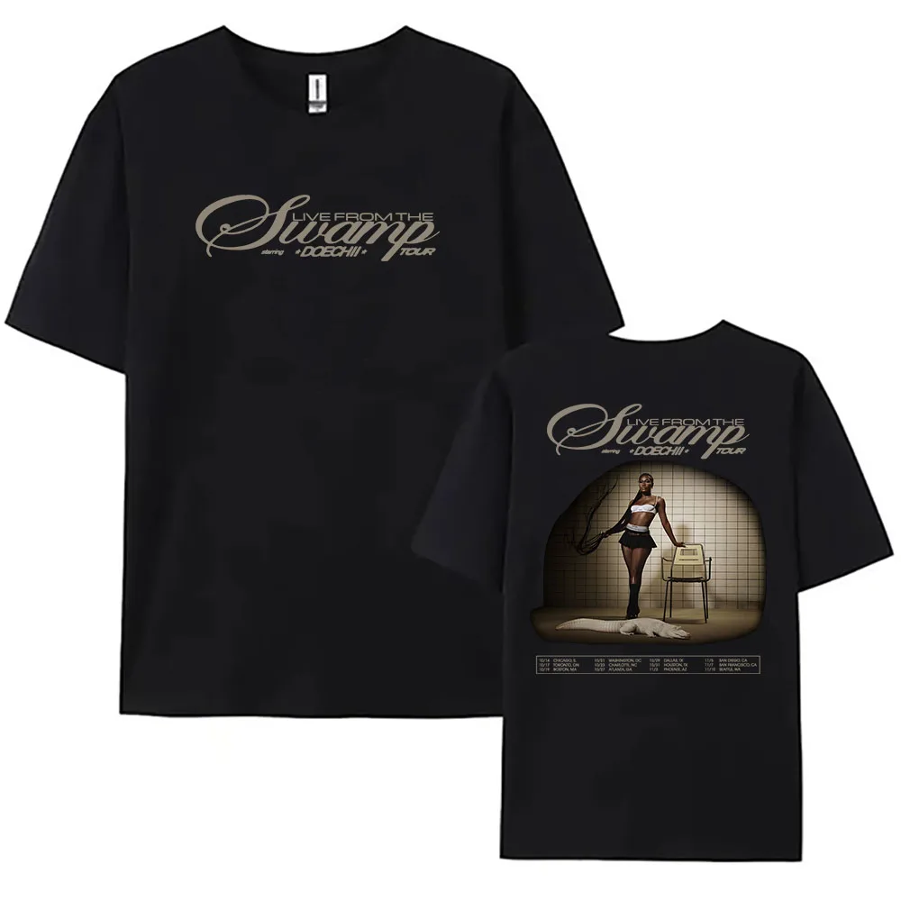 Doechii Live From The Swamp Tour 2025 T-shirt Casual Soft Short Sleeve Female Tshirts Cotton Unisex Streetwear Women Clothing
Doechii Live From The Swamp Tour 2025 T-shirt Casual Soft Short Sleeve Female Tshirts Cotton Unisex Streetwear Women Clothing