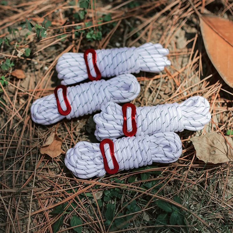 Outdoor camping tent rope reflective wind rope umbrella rope canopy windproof rope white tied rope with wind rope buckle
Outdoor camping tent rope reflective wind rope umbrella rope canopy windproof rope white tied rope with wind rope buckle