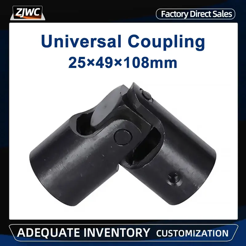 1pc Single Universal Joint Shaft Coupling Motor Connector DIY Steering U-joint 25x49x108mm keyway8mm Shaft Joint For CNC Parts
1pc Single Universal Joint Shaft Coupling Motor Connector DIY Steering U-joint 25x49x108mm keyway8mm Shaft Joint For CNC Parts