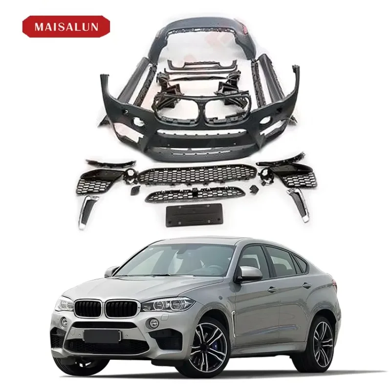 BR Modification Club Hot Sale X6M STYLE Car Accessories Bumpers Body Kit For X6 F16 Facelift Front Bumper Rear Bumper Side Skir
BR Modification Club Hot Sale X6M STYLE Car Accessories Bumpers Body Kit For X6 F16 Facelift Front Bumper Rear Bumper Side Skir