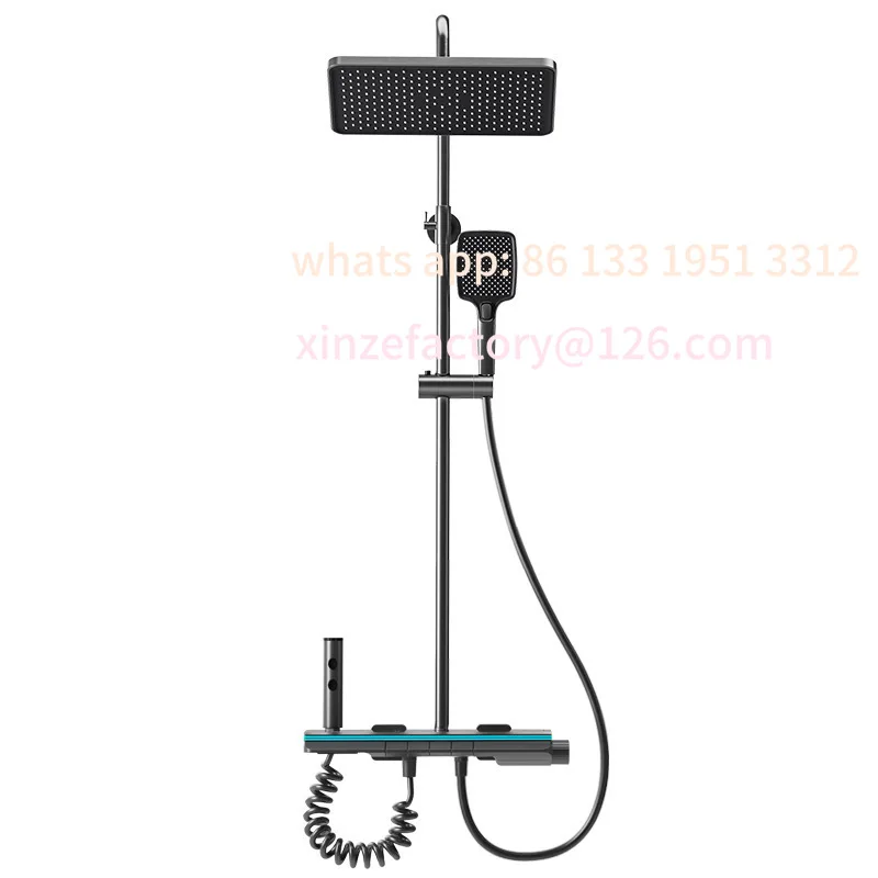 Shower head set hotel bath digital display piano key air supercharging
Shower head set hotel bath digital display piano key air supercharging