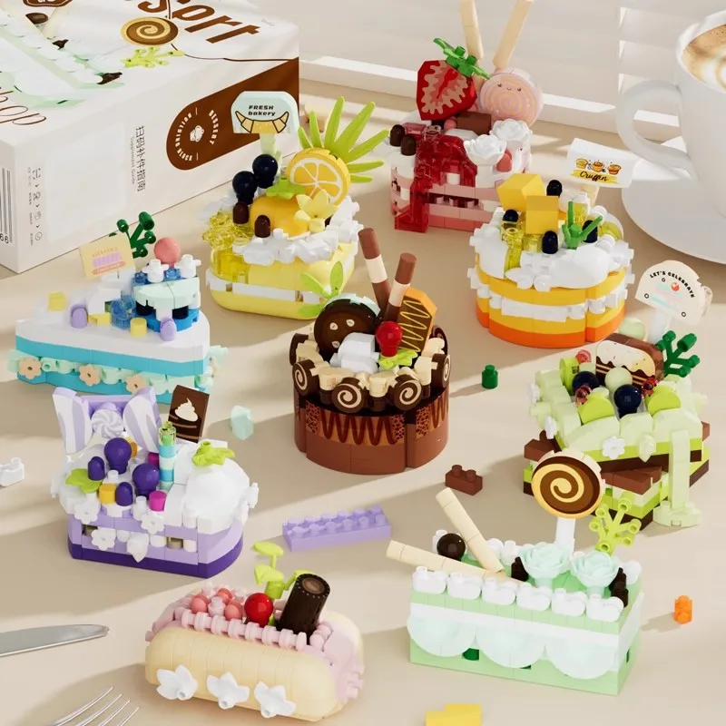 Birthday Gifts DIY Mini Cake Decorations Kids Building Blocks Toys Mini Bricks Dessert Food Sets Educational Toys
Birthday Gifts DIY Mini Cake Decorations Kids Building Blocks Toys Mini Bricks Dessert Food Sets Educational Toys