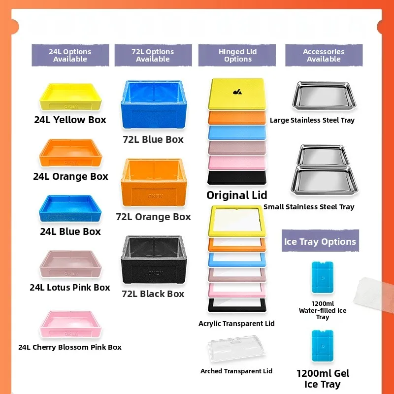 OKEN Outdoor Commercial Foam Food Preservation Box Seood BBQ Cooling Insulated Thermal Storage Case for Cam Picnic
OKEN Outdoor Commercial Foam Food Preservation Box Seood BBQ Cooling Insulated Thermal Storage Case for Cam Picnic