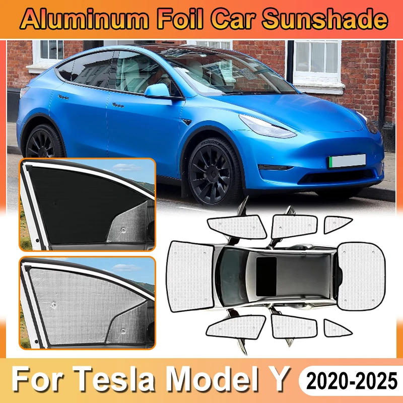 For Tesla Model Y Accessories 2022 2023 2020-2025 Car Aluminum Foil Windshield Sun Shades Covers Shield UV Protector Accesorios
For Tesla Model Y Accessories 2022 2023 2020-2025 Car Aluminum Foil Windshield Sun Shades Covers Shield UV Protector Accesorios