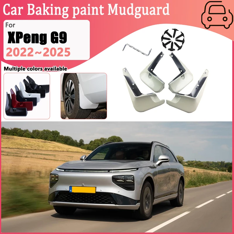 For XPeng G9 2022 2023 2024 2025 Auto 4PCS Paint Front Wheel Fender Baking Paint Splash Mudguards Guard Car Mudflaps Accessories
For XPeng G9 2022 2023 2024 2025 Auto 4PCS Paint Front Wheel Fender Baking Paint Splash Mudguards Guard Car Mudflaps Accessories