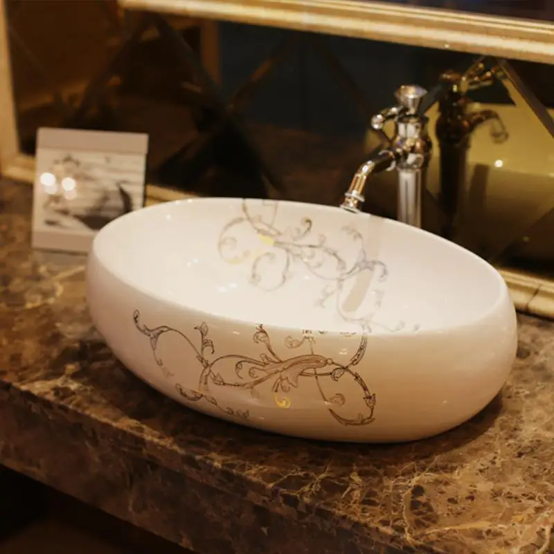 Oval Shape Europe style chinese wash basin vessel sinks Jingdezhen Art Counter Top ceramic basin sink color ceramic wash basin
Oval Shape Europe style chinese wash basin vessel sinks Jingdezhen Art Counter Top ceramic basin sink color ceramic wash basin
