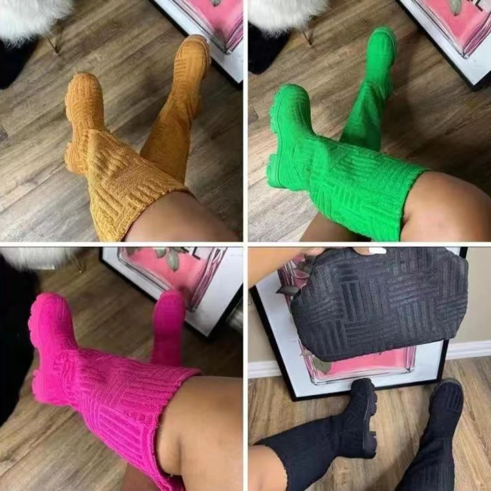 2024 New Arrived Thick-heeled Warm Mid-tube Boots Women's Pelipper Plush Large Size Towel Cotton Fashion Boots
2024 New Arrived Thick-heeled Warm Mid-tube Boots Women's Pelipper Plush Large Size Towel Cotton Fashion Boots