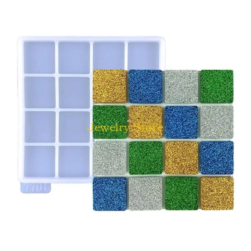 F2TD Coaster Resin Molds Square Silicone Coaster Mold Epoxy Resin Molds for DIY Making Cups Mats Home Decoration Clear/Blue
F2TD Coaster Resin Molds Square Silicone Coaster Mold Epoxy Resin Molds for DIY Making Cups Mats Home Decoration Clear/Blue