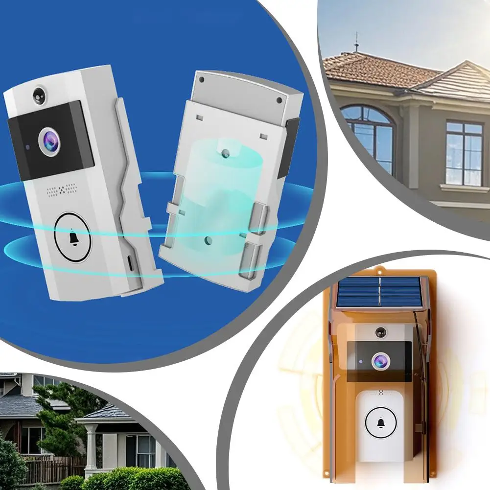 Водонепроницаемые беспроводные дверные звонки, солнечная зарядная крышка, цифровые дверные глазки, Wi-Fi камера безопасности, домофон, видео, умное кольцо, дверной звонок
Водонепроницаемые беспроводные дверные звонки, солнечная зарядная крышка, цифровые дверные глазки, Wi-Fi камера безопасности, домофон, видео, умное кольцо, дверной звонок