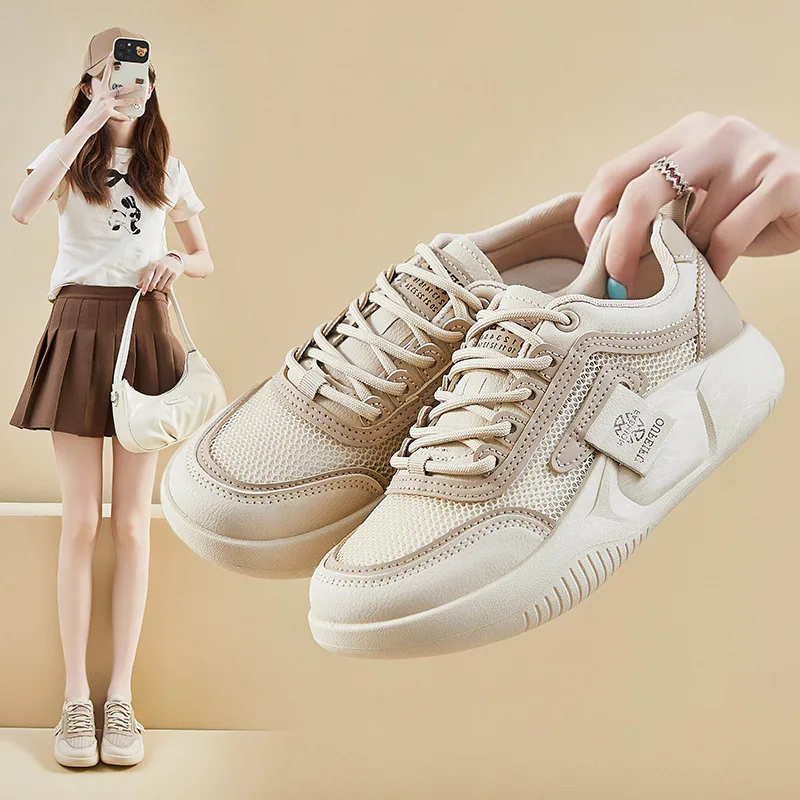 Women's Summer 2025 New Arrival White Mesh Platform Sneakers | Breathable Casual Shoes with Height Lift
Women's Summer 2025 New Arrival White Mesh Platform Sneakers | Breathable Casual Shoes with Height Lift