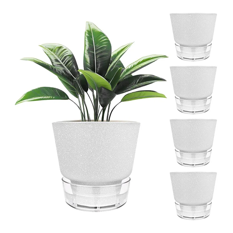 A93E-5 Pcs African Violet Pot With Visual Reservoir For Tropical Plants For House Plants,Herbs,Indoor Outdoor White
A93E-5 Pcs African Violet Pot With Visual Reservoir For Tropical Plants For House Plants,Herbs,Indoor Outdoor White