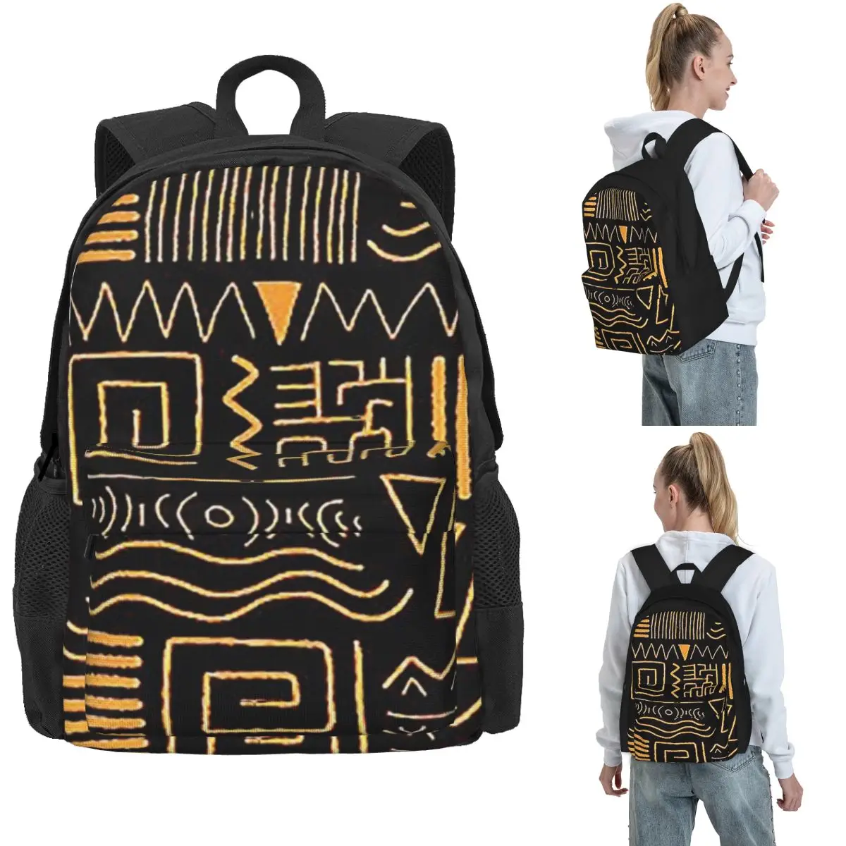 African Bogolan Mudcloth Pattern Backpack Hot Sale Daypack Large Capacity School Bag Shoulder Bags for Men Women
African Bogolan Mudcloth Pattern Backpack Hot Sale Daypack Large Capacity School Bag Shoulder Bags for Men Women