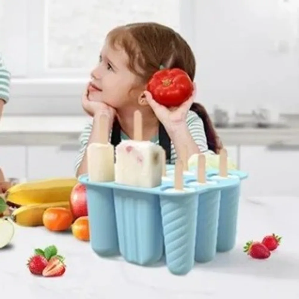 9 Cavity Silicone Popsicle Molds Homemade Easy-Release Maker Ice Pop Trays Reusable Food Grade Ice Cream Mold Summer Gifts
9 Cavity Silicone Popsicle Molds Homemade Easy-Release Maker Ice Pop Trays Reusable Food Grade Ice Cream Mold Summer Gifts