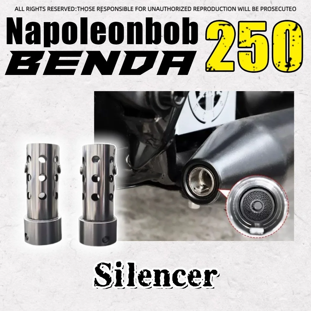 For BENDA Napoleonbob 250 custom exhaust pipe silencer for BENDA Napoleonbob 250 exhaust silencer plug noise reduction
For BENDA Napoleonbob 250 custom exhaust pipe silencer for BENDA Napoleonbob 250 exhaust silencer plug noise reduction