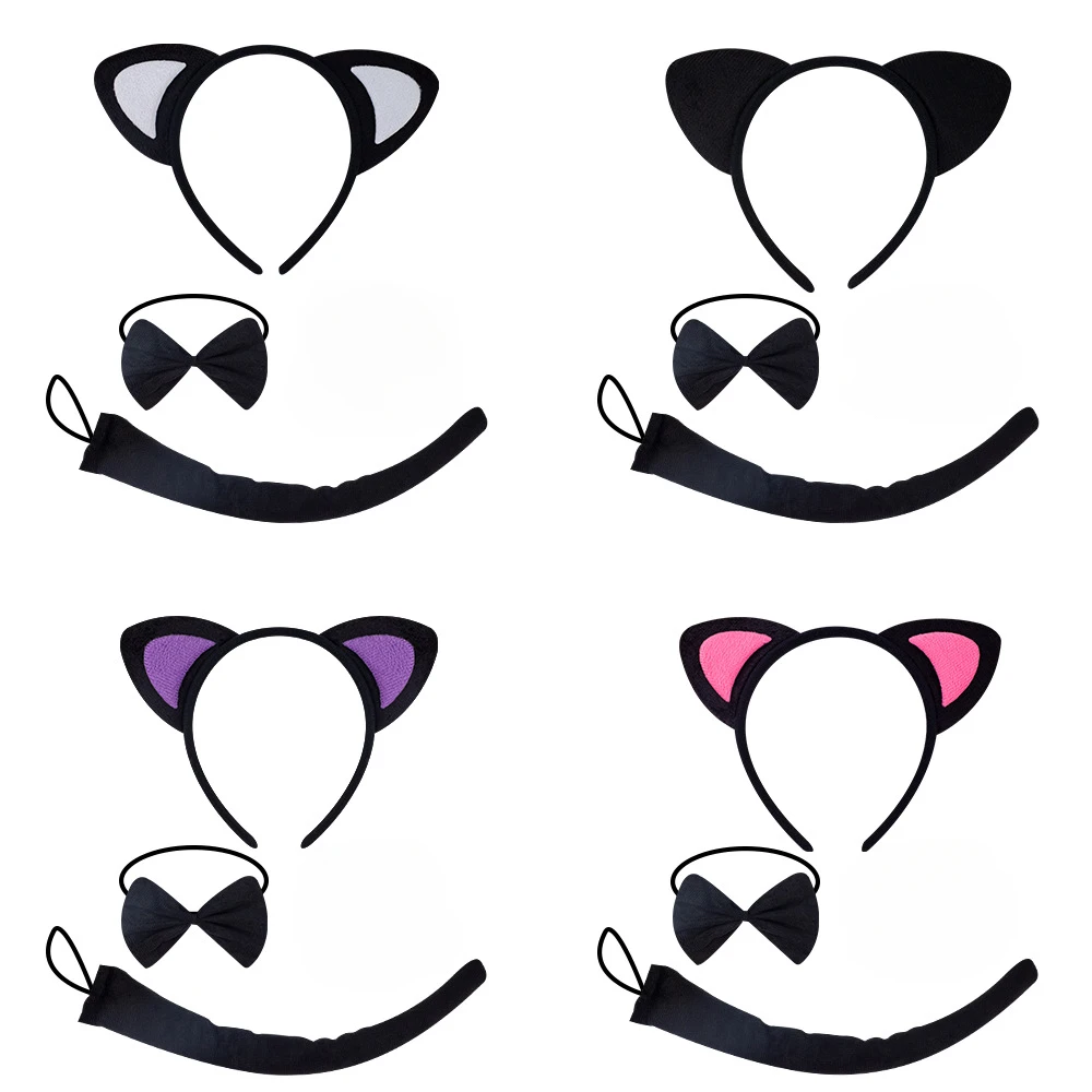 10pcs Cat Ear Headbands Tail Bow Plush Soft Ears for Birthday Gift Party Holiday Makeup Shower Teen Girls Women
10pcs Cat Ear Headbands Tail Bow Plush Soft Ears for Birthday Gift Party Holiday Makeup Shower Teen Girls Women