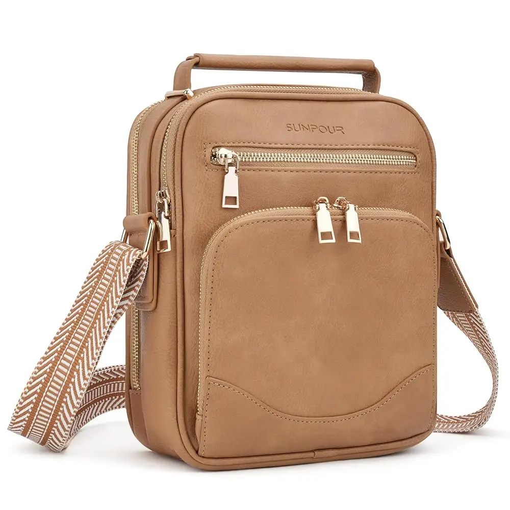 Womens Crossbody Purse, Vegan Leather Crossbody Bag Built-in Wallet RFID Multi-Pocket Handbag Shoulder Bag for Travel
Womens Crossbody Purse, Vegan Leather Crossbody Bag Built-in Wallet RFID Multi-Pocket Handbag Shoulder Bag for Travel