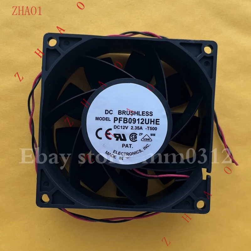Z for Delta PFB0912UHE DC12V 2.35A 9CM 2-Wire Case Violence High Airflow Cooling Fan
Z for Delta PFB0912UHE DC12V 2.35A 9CM 2-Wire Case Violence High Airflow Cooling Fan