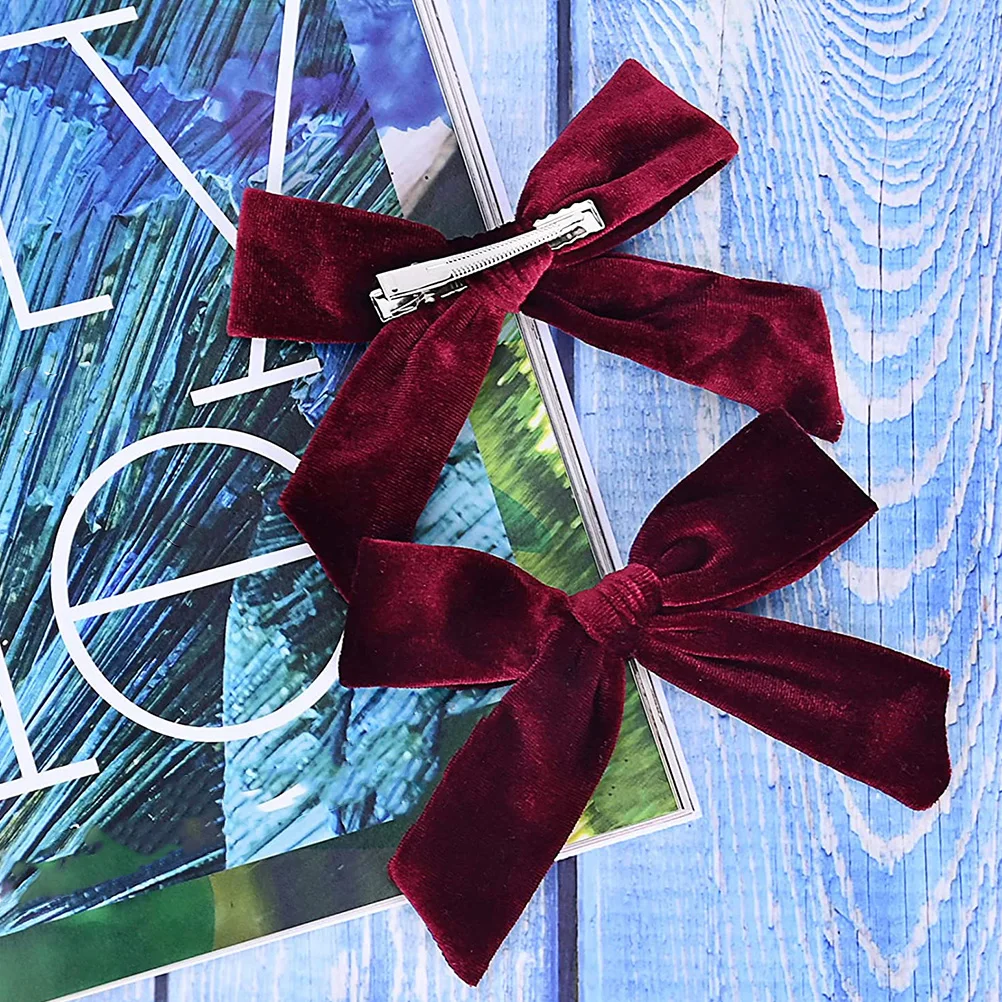4Pcs Bow Hairpin Durable Comfortable Party Festival Hair Clamping Decorative Accessory Velvet-Made Bow Hairpin
4Pcs Bow Hairpin Durable Comfortable Party Festival Hair Clamping Decorative Accessory Velvet-Made Bow Hairpin