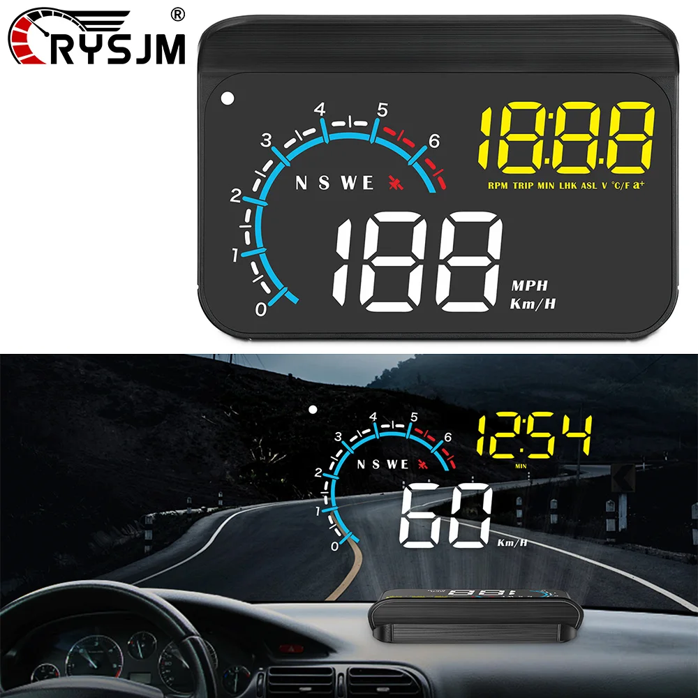 M12 HUD GPS+OBD Head Up Display Windshield Projector Car Electronics Accessories Obd2 Speed Voltage Display With Overspeed Alarm
M12 HUD GPS+OBD Head Up Display Windshield Projector Car Electronics Accessories Obd2 Speed Voltage Display With Overspeed Alarm