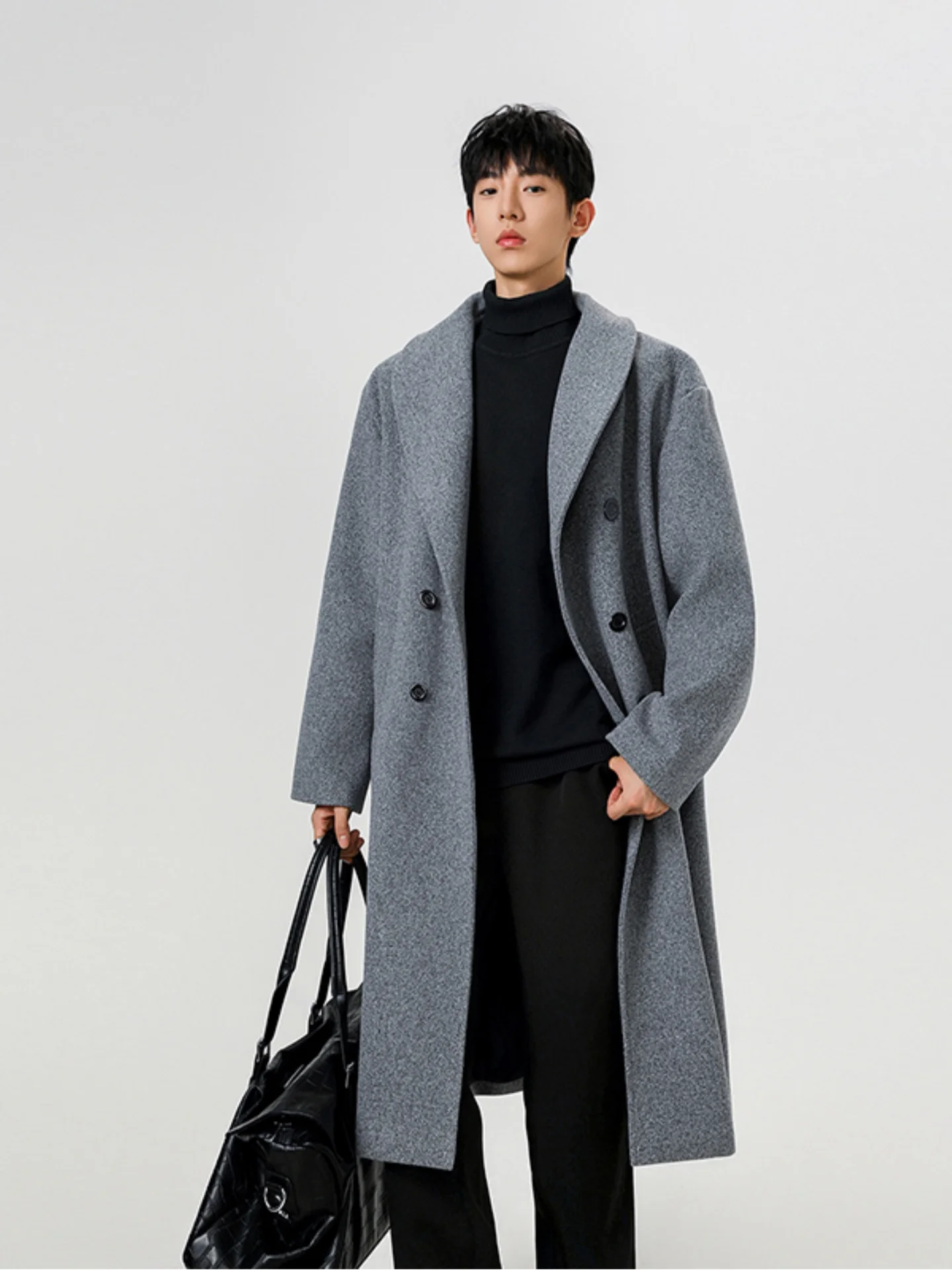 Men's High-End Woolen Coat Long Over-Knee Cossa Civilian Coat Autumn High-End Briti Sle Windbreaker Trendy
Men's High-End Woolen Coat Long Over-Knee Cossa Civilian Coat Autumn High-End Briti Sle Windbreaker Trendy