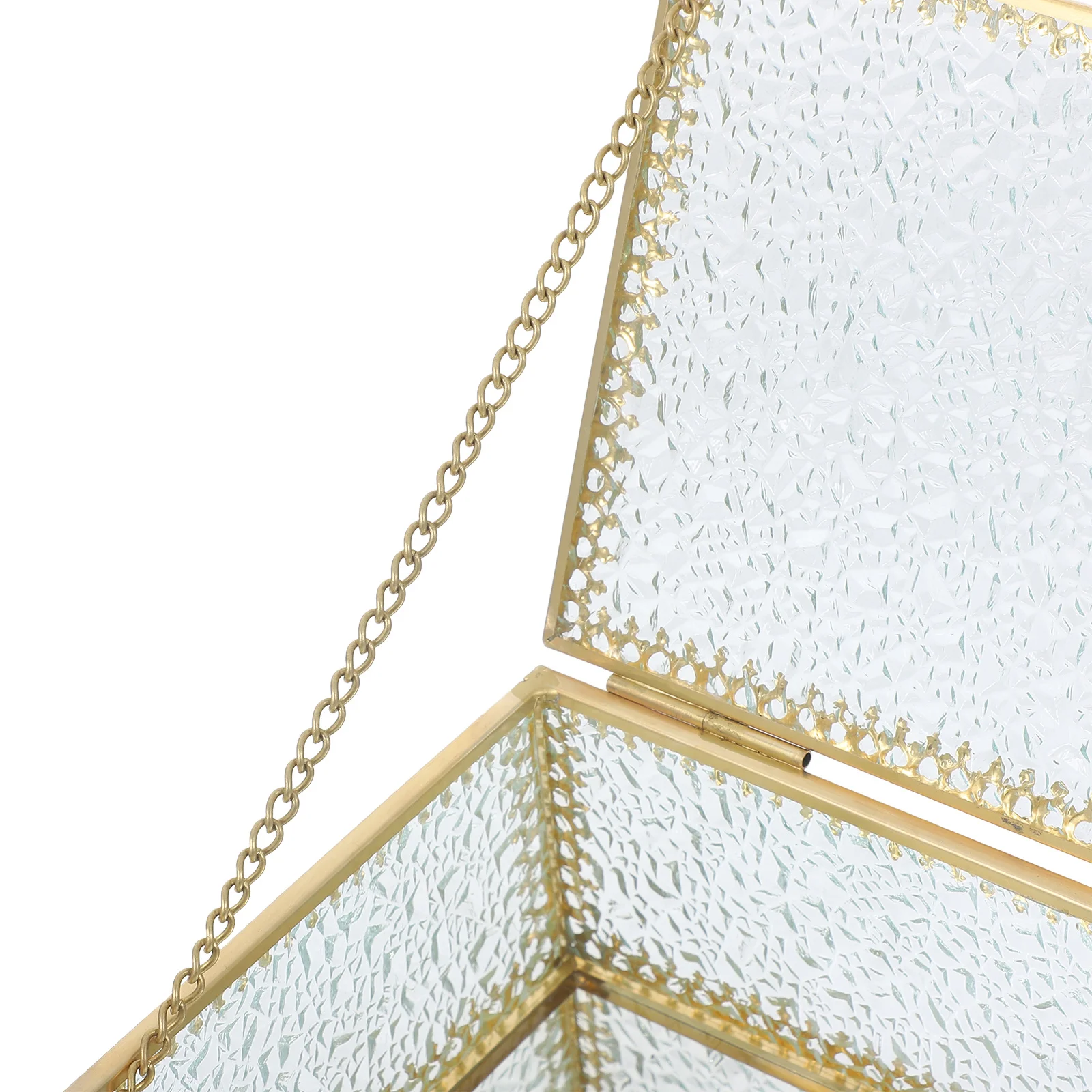 Vintage Glass Jewelry Box with Lid Sturdy Metal Frame Compact Design for Necklace Ring Bracelet Brooch Hairpin Home Desktop
Vintage Glass Jewelry Box with Lid Sturdy Metal Frame Compact Design for Necklace Ring Bracelet Brooch Hairpin Home Desktop