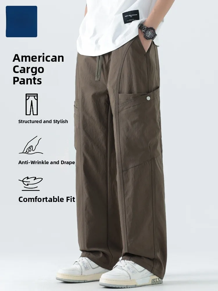 Мужские рабочие брюки American Sle, весна-осень, свободные прямые повседневные брюки, модные подростковые брюки из полиэфирного волокна
Мужские рабочие брюки American Sle, весна-осень, свободные прямые повседневные брюки, модные подростковые брюки из полиэфирного волокна