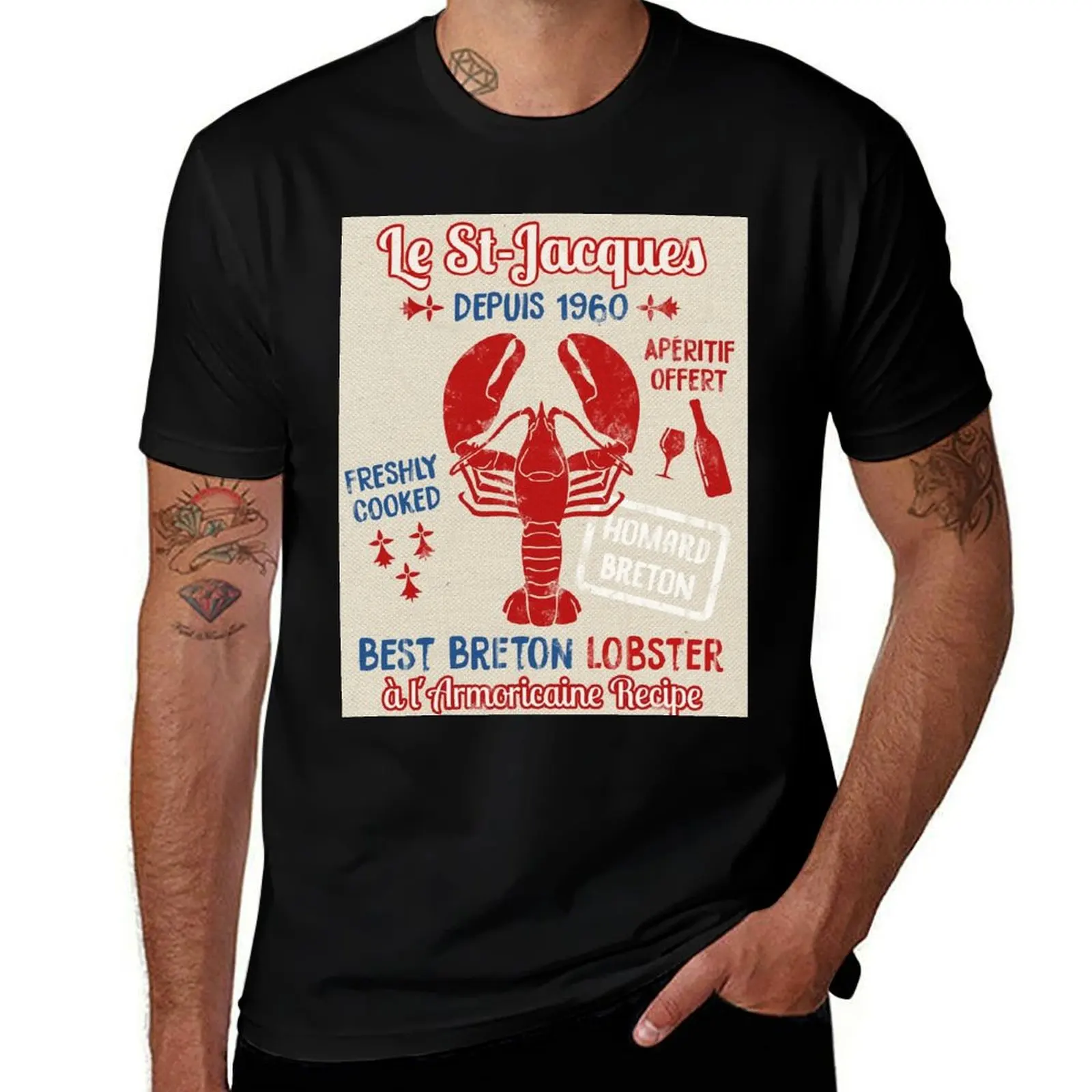 Le St-Jacques Lobster Shack T-Shirt t shirts designer man t shirt summer T-Shirt
Le St-Jacques Lobster Shack T-Shirt t shirts designer man t shirt summer T-Shirt